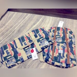 NWT Herschel matching travel set